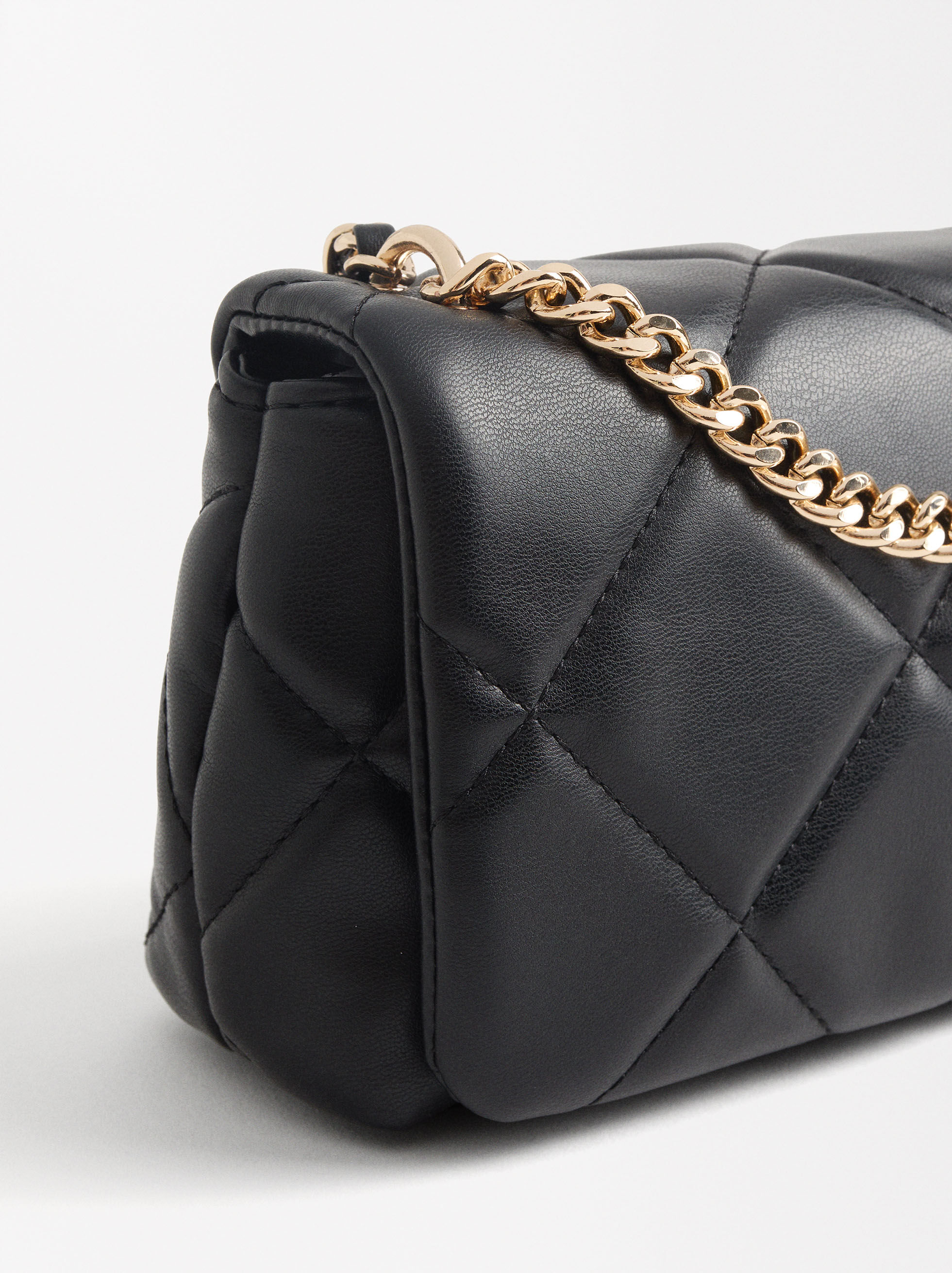 Shoulder Bag With Chain Black Parfois