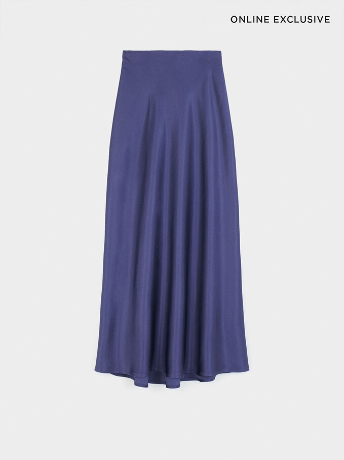 Limited Edition Long Skirt, Blue, hi-res