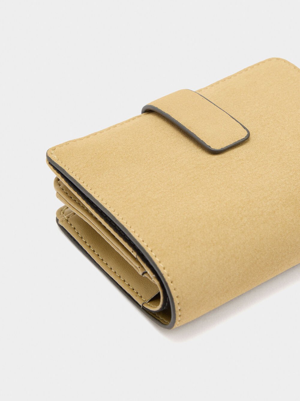 Wallet with leather-effect