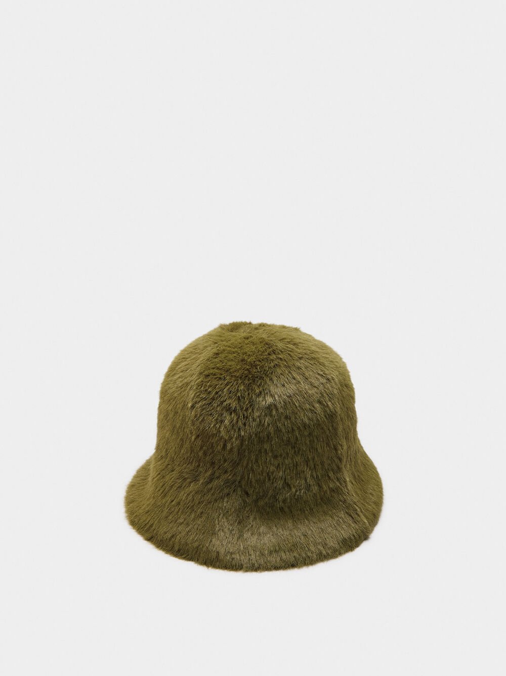 Bucket hat with fur effect