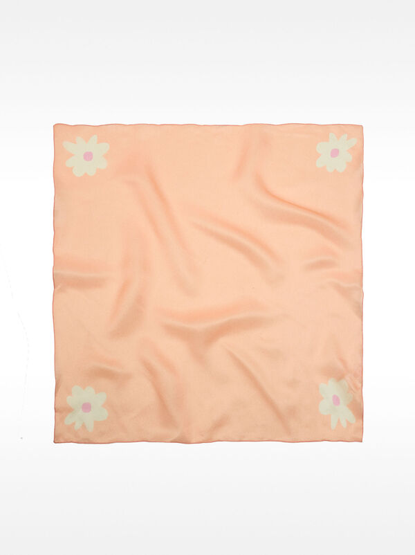 Foulard multifunzionale con stampa margherite