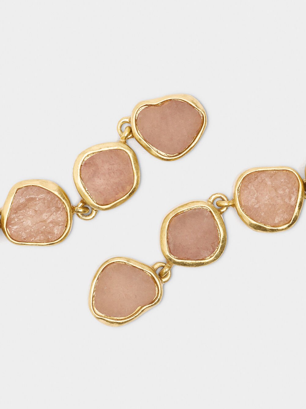 Long earrings with stones