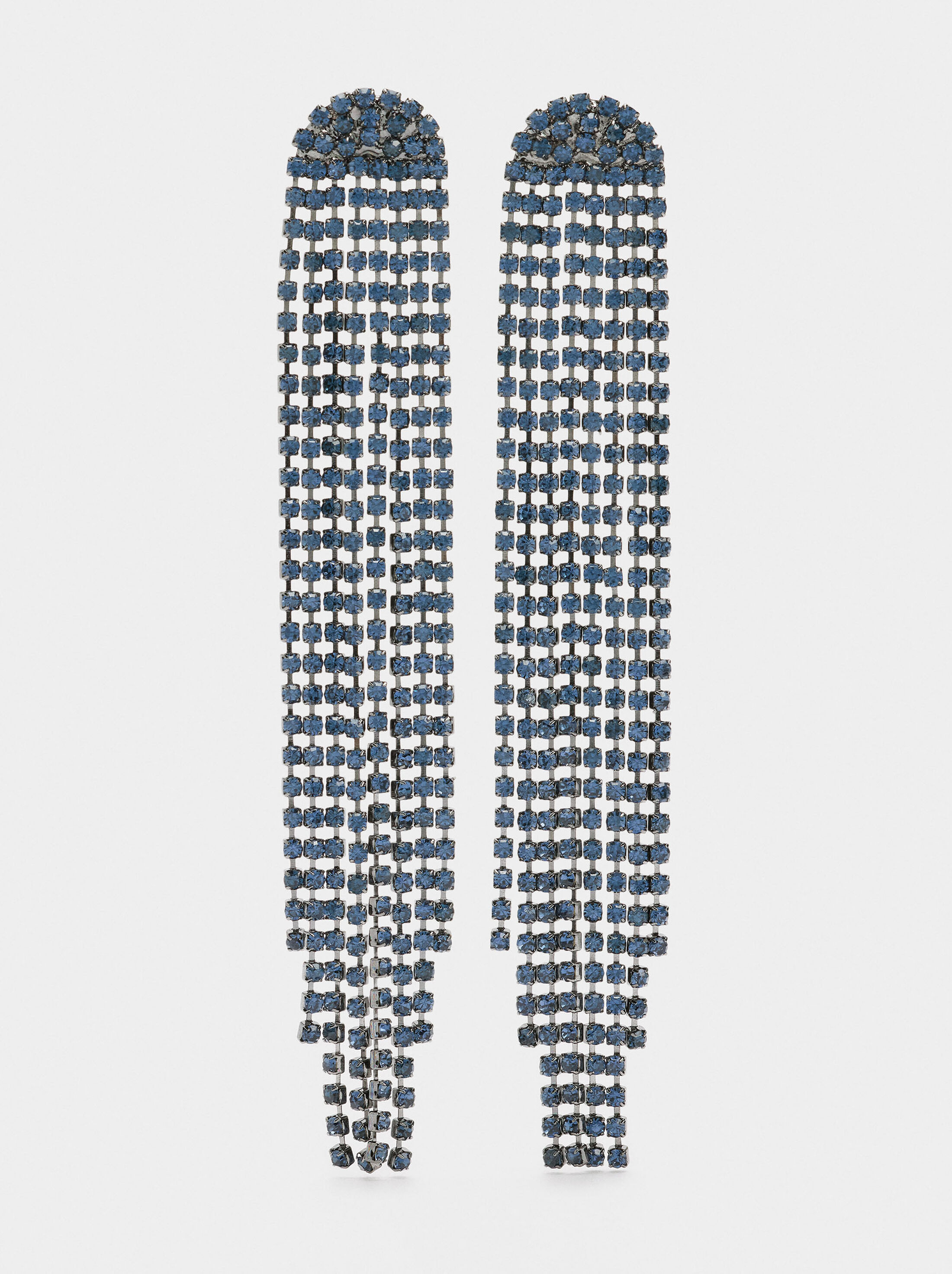 Arracades maxi llargues amb cristalls image number 0.0