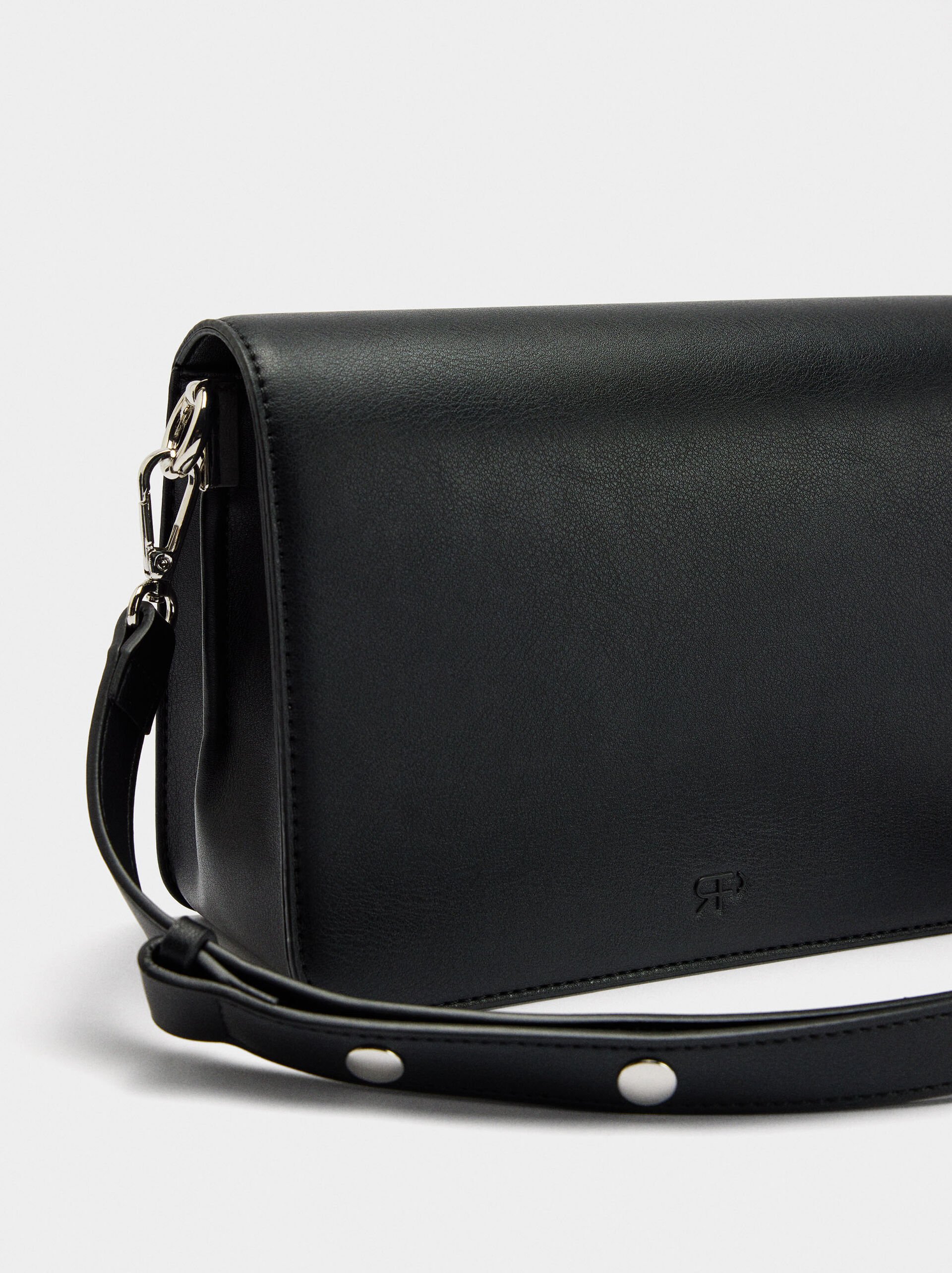 Plain crossbody bag with flap image number 1.0