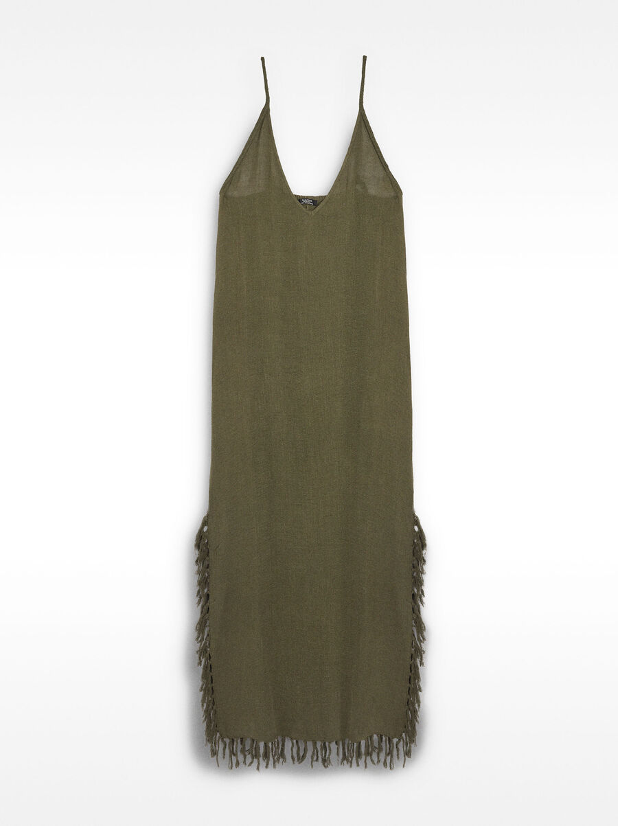 Long dress with linen