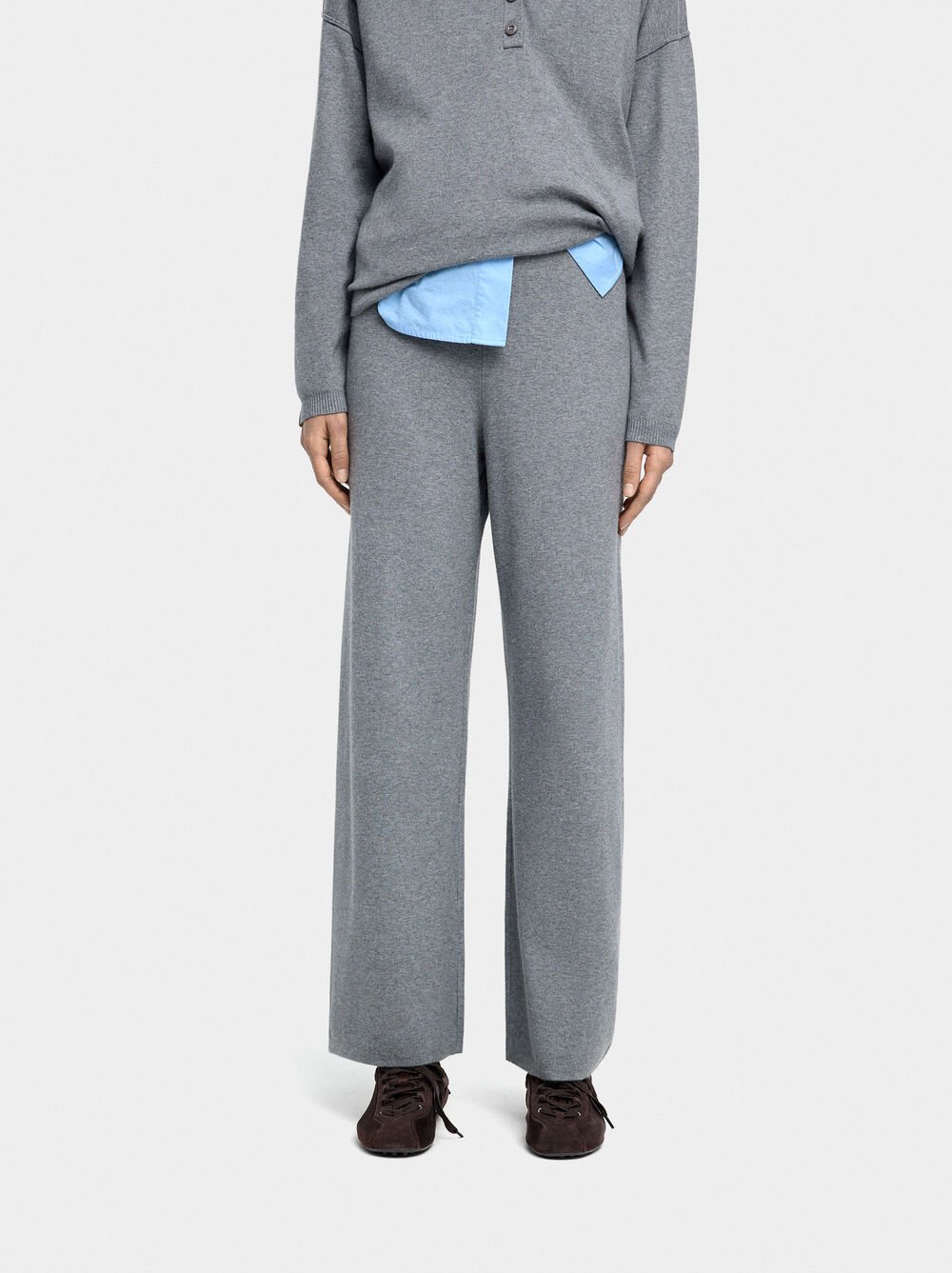 Strickhose mit elastischem Bund