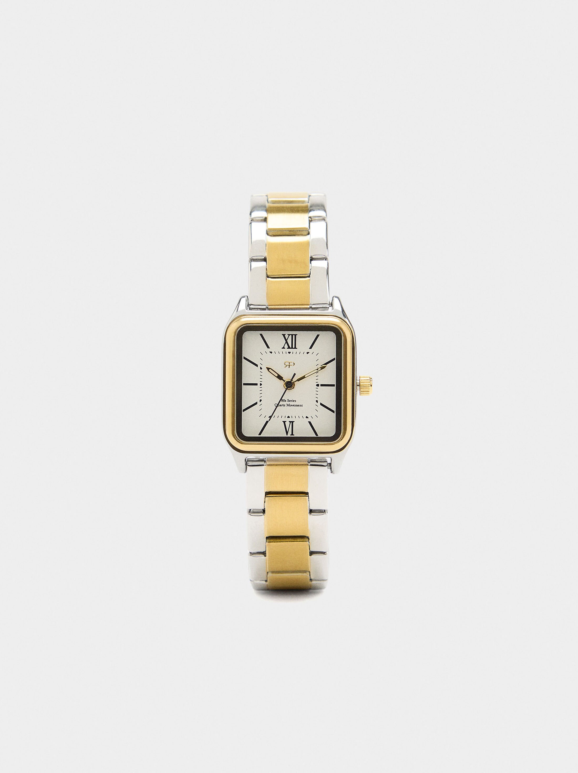 Bicolor watch with stainless steel bracelet image number 0.0