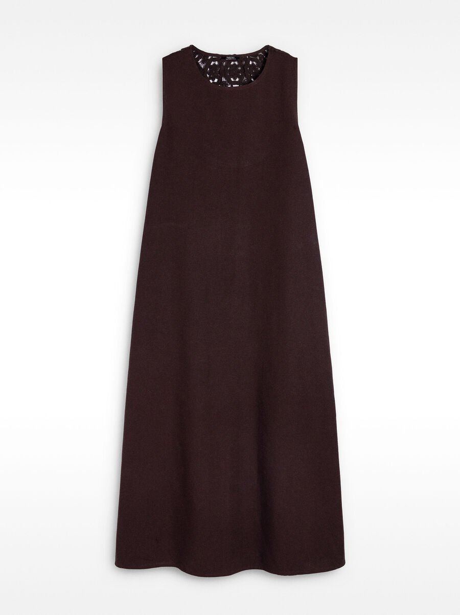 Dress with cotton and linen
