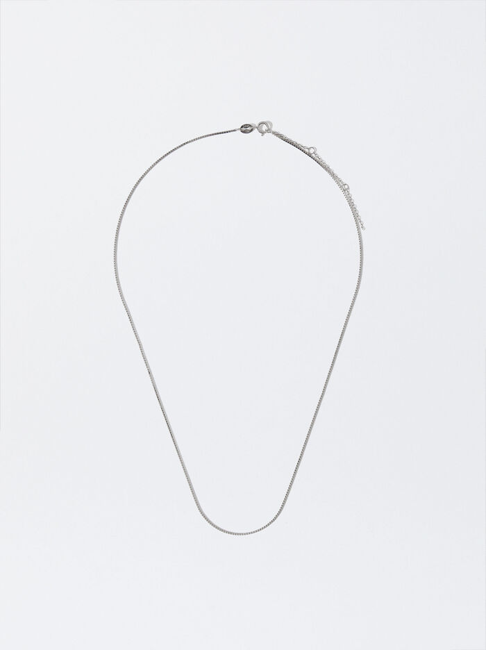 925 Silver Personalised Thin Chain Necklace