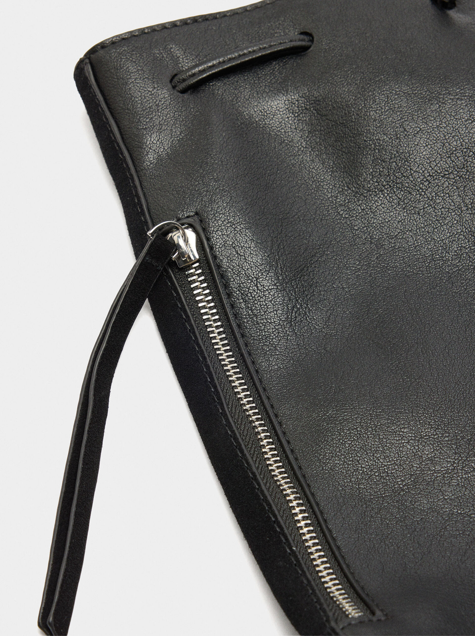 Backpack with leather details image number 2.0