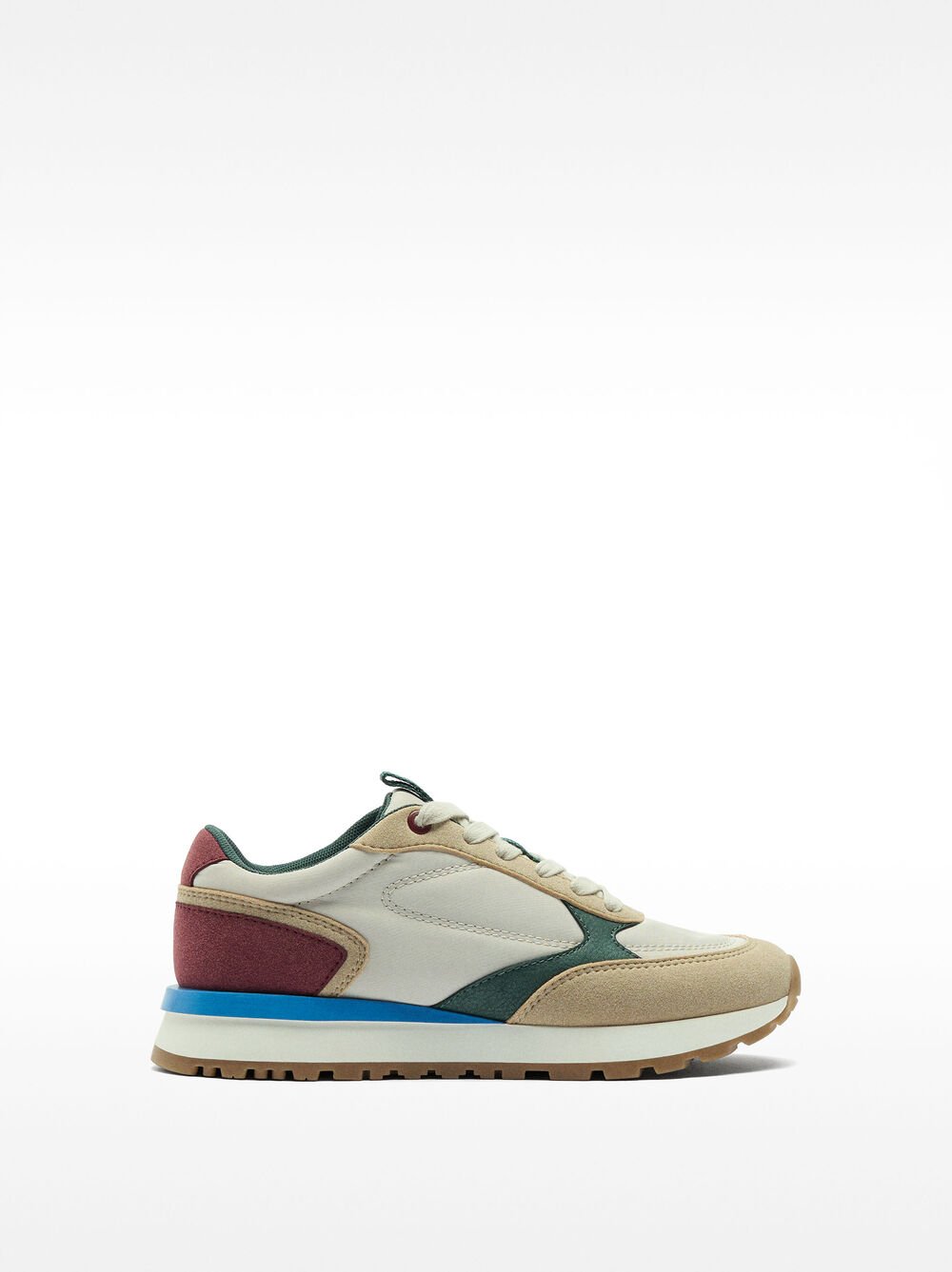 Multicolored contrast sneakers