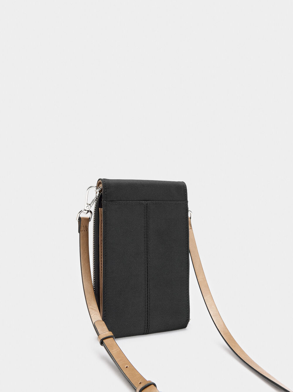 Borsa per cellulare effetto nylon