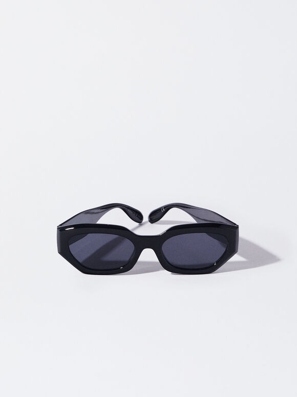 Gafas De Sol Hexagonales, Negro, hi-res