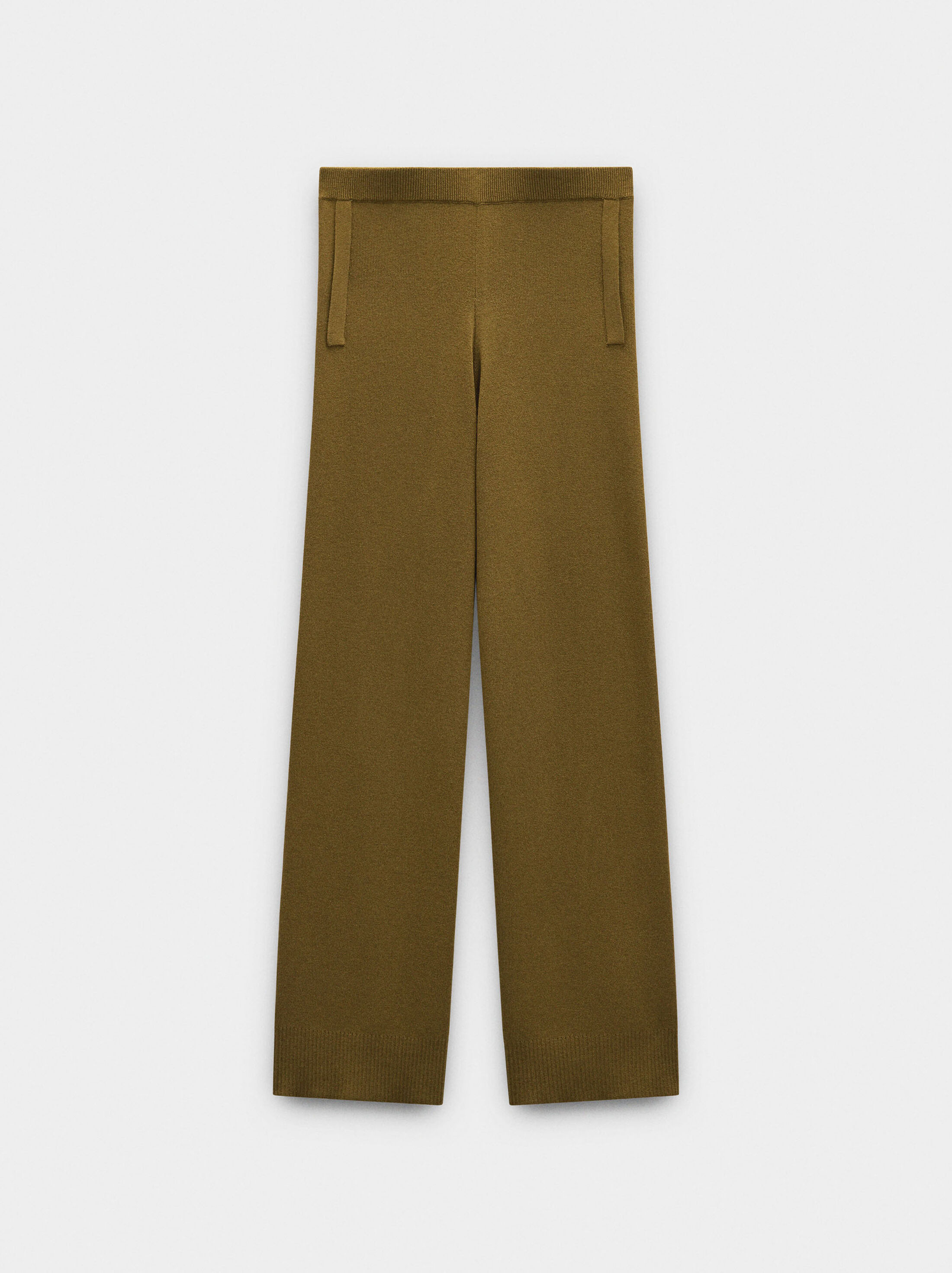 Elastic waist knit trousers image number 5.0