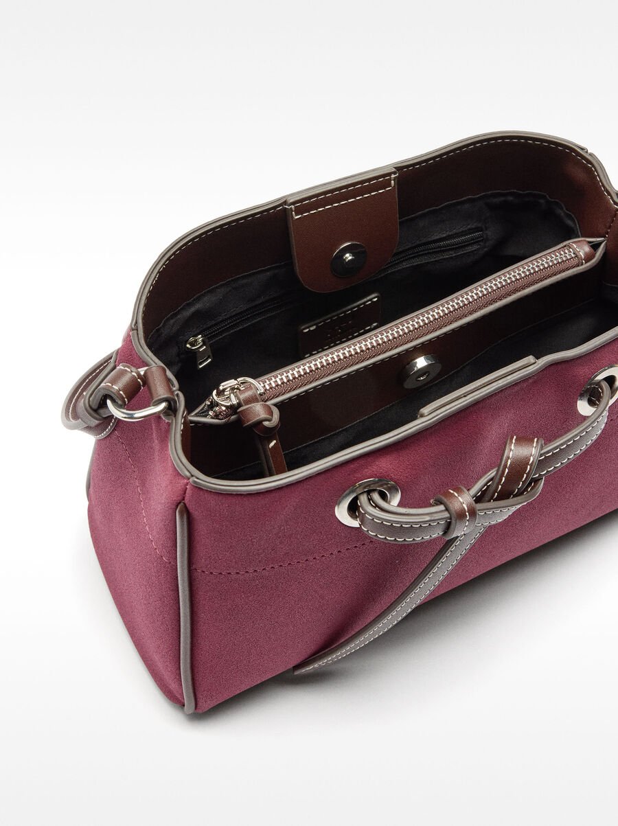 Leather-effect crossbody bag