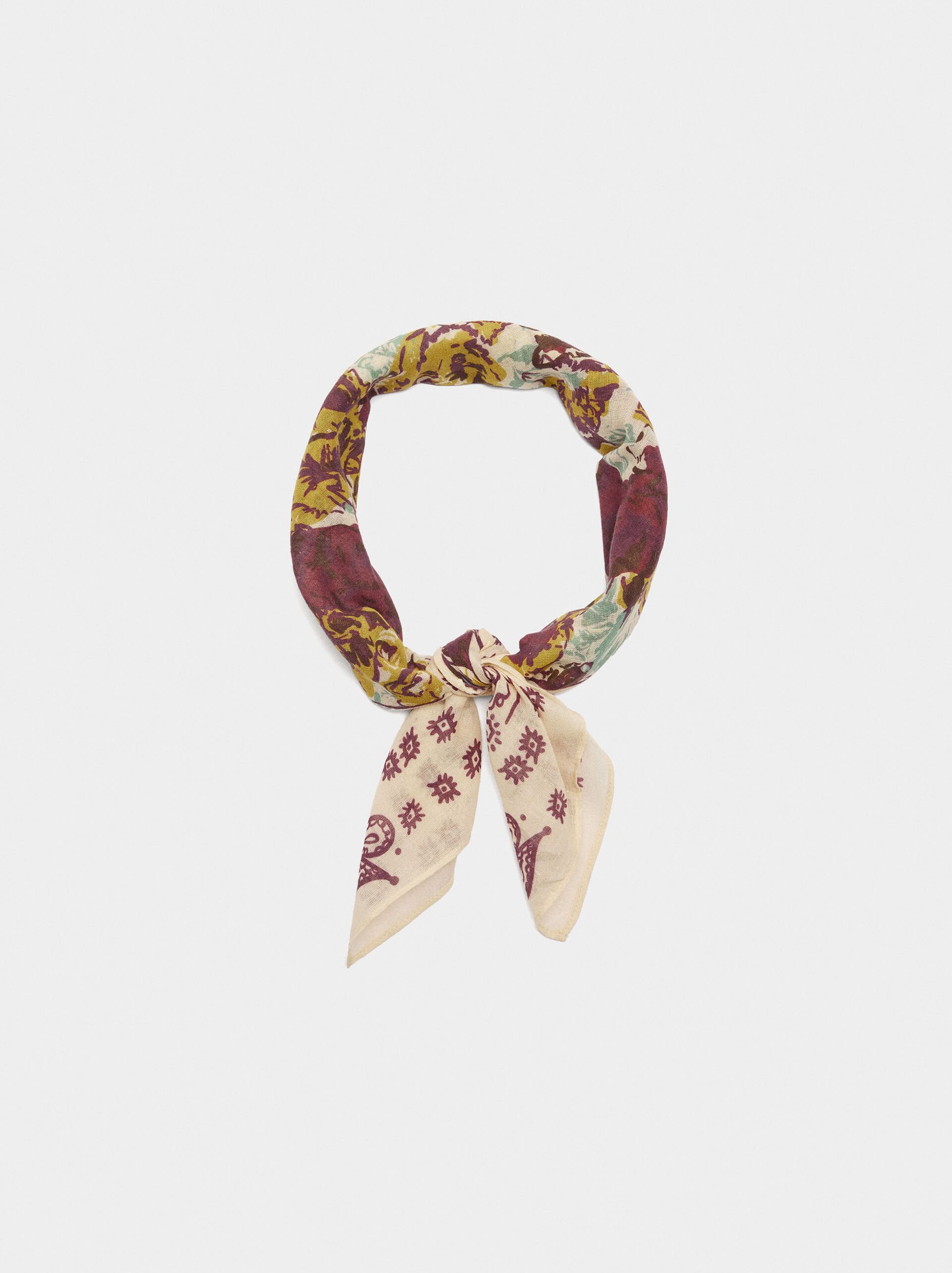 Square scarf 100% cotton image number 2.0