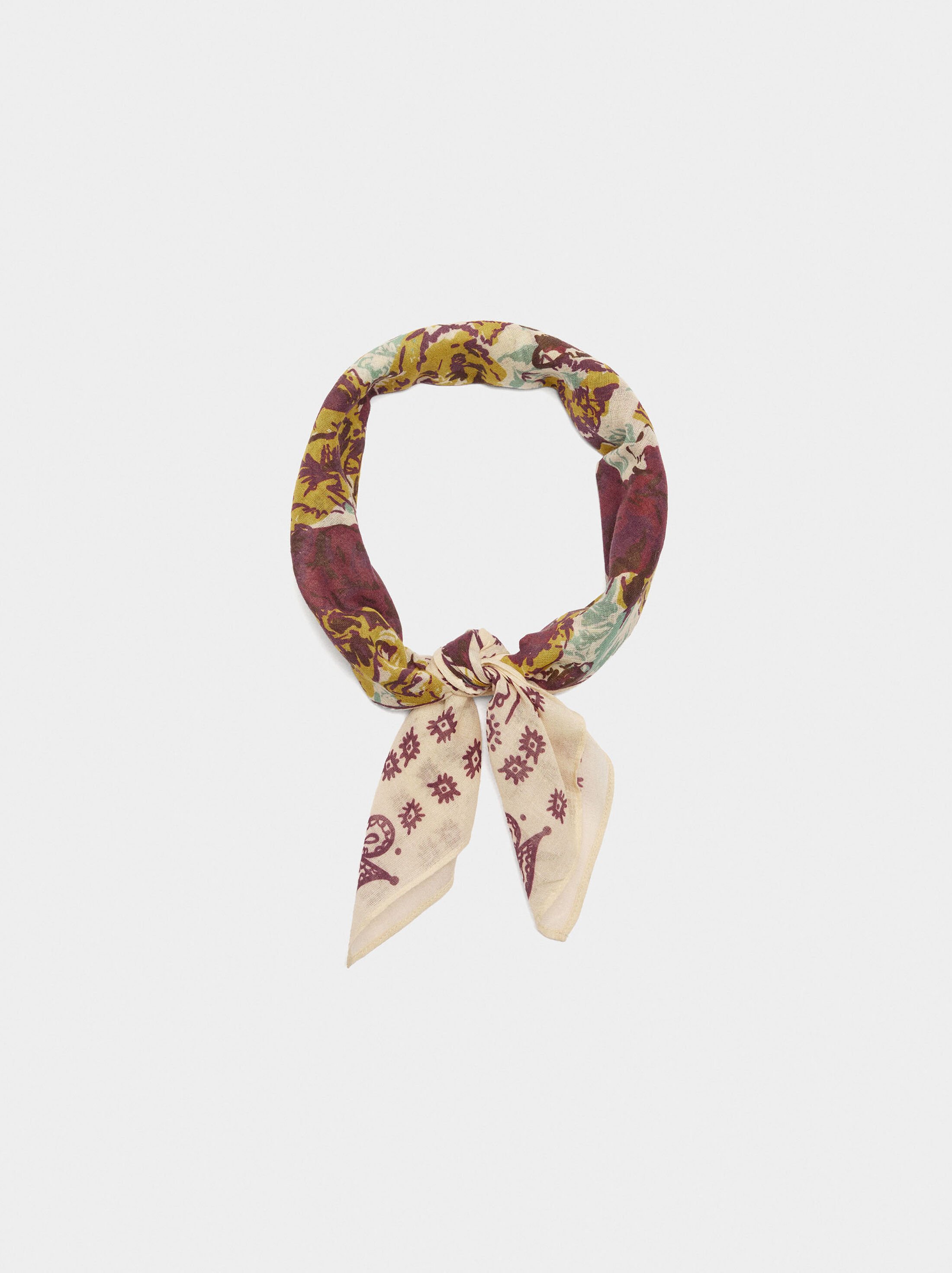 Square scarf 100% cotton image number 2.0