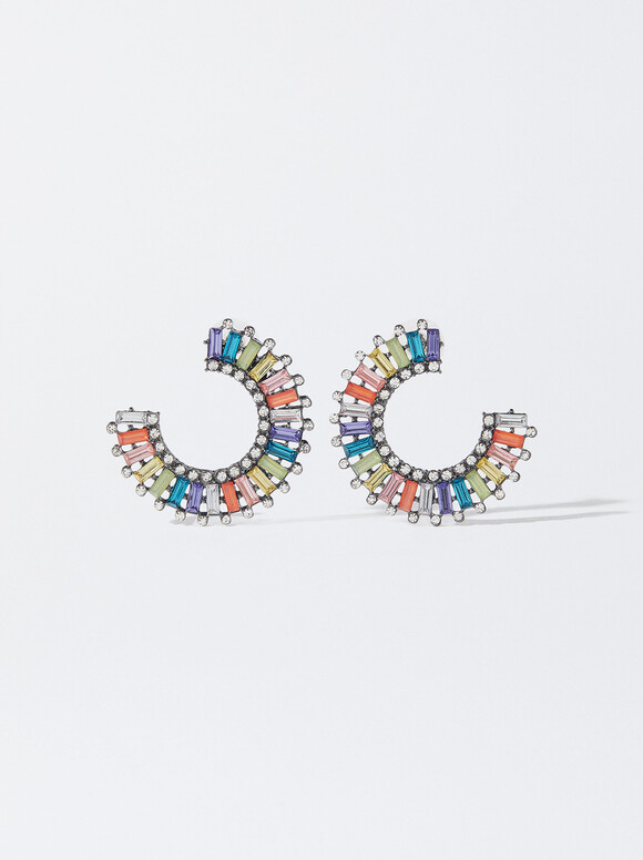 Maxi Collar Cristales Multicolor, Multicor, hi-res
