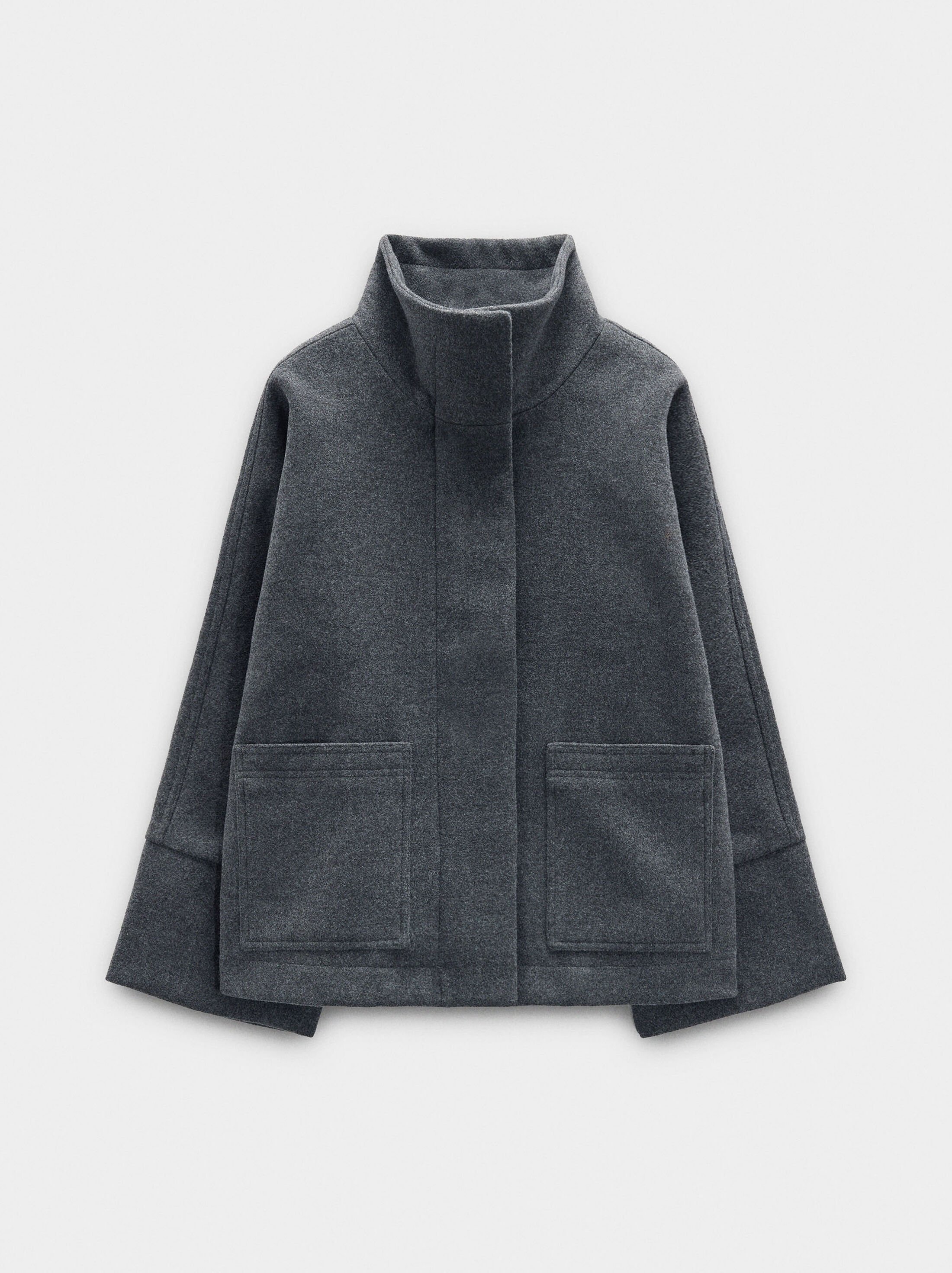 Jacket with high collar image number 4.0