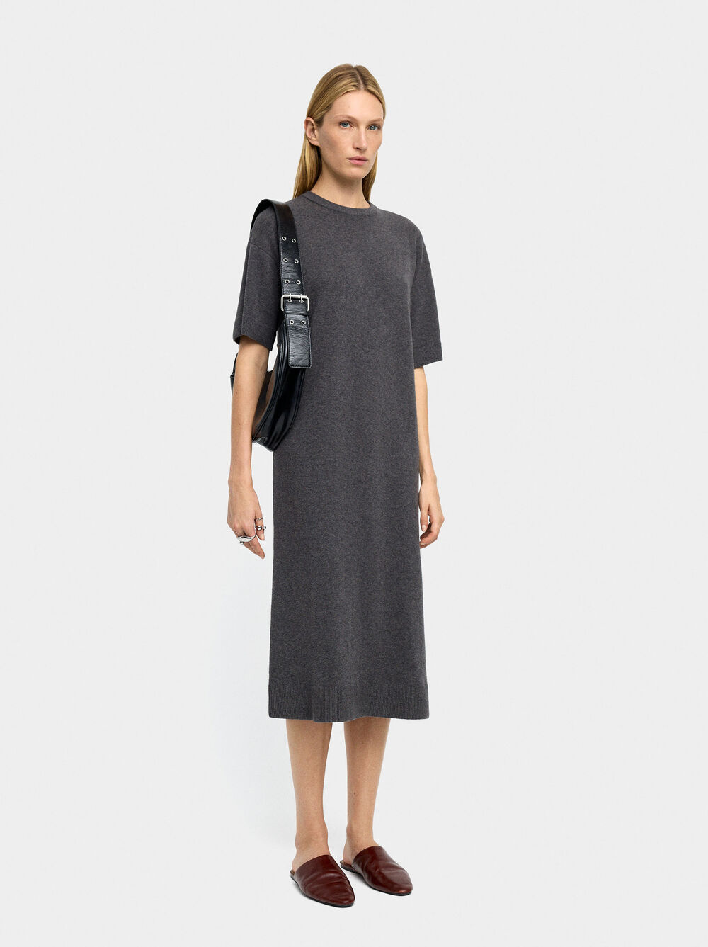 Vestido midi de punto