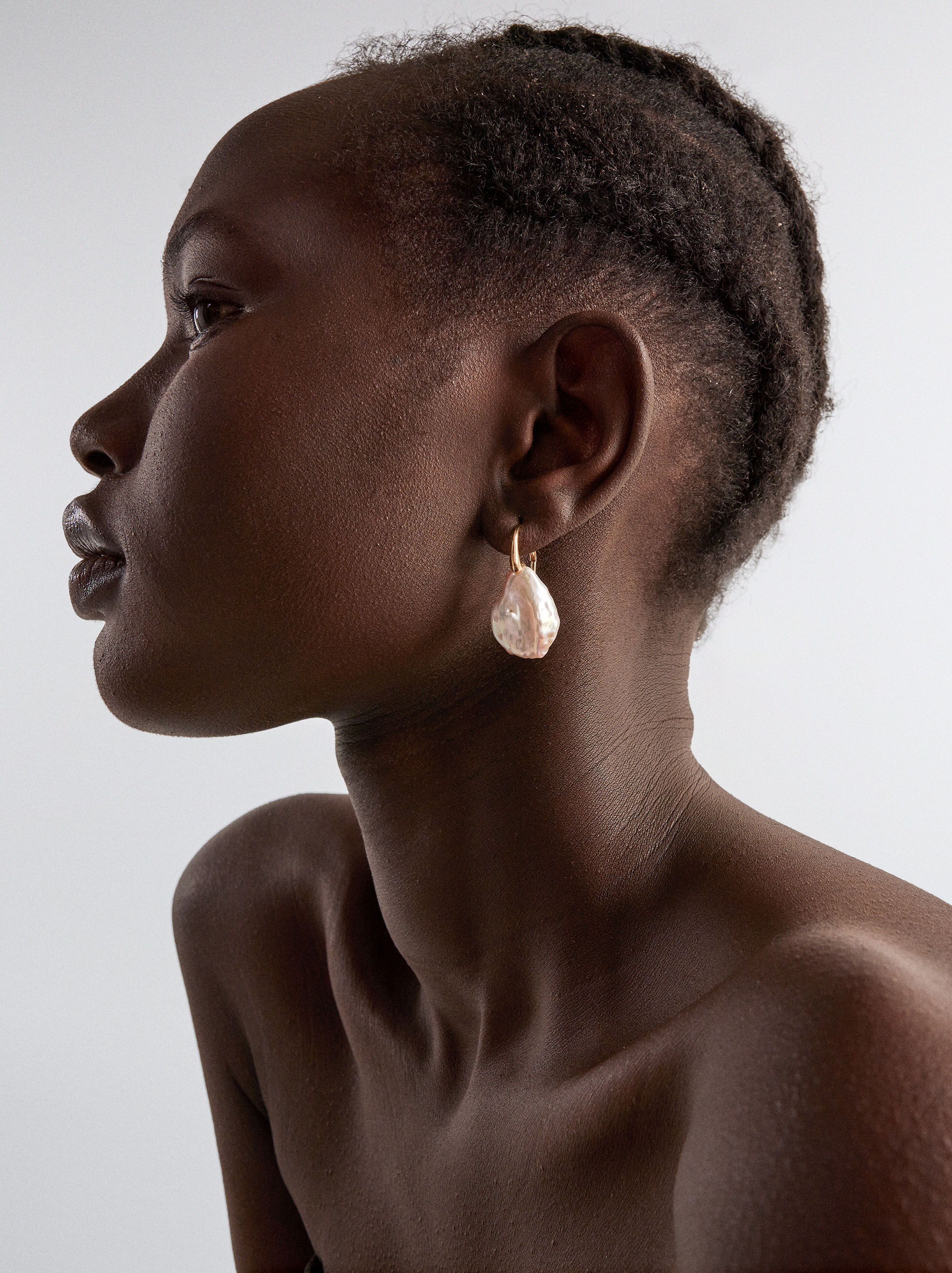 Freshwater shop pearl hoops