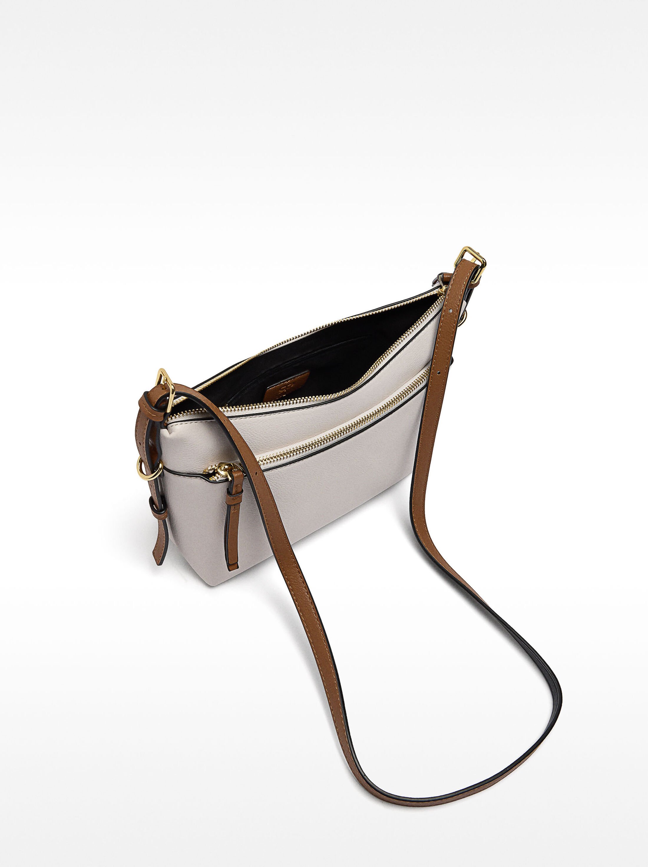 Crossbody bag with exterior pocket image number 4.0