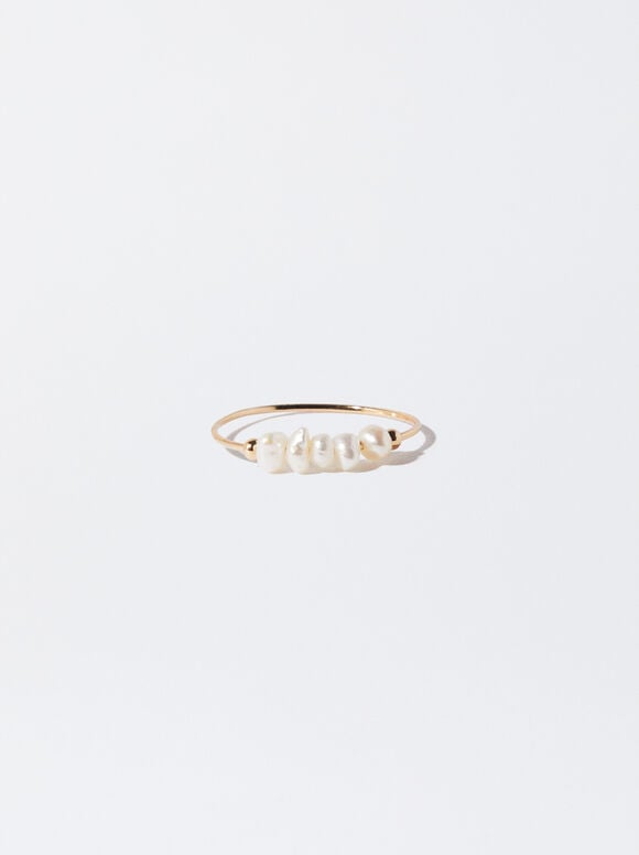 Ring With Freshwater Pearl, , hi-res