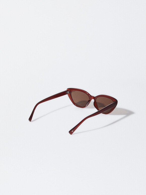 Cat Eye Sunglasses, Bordeaux, hi-res