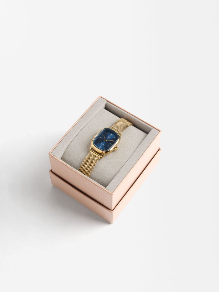 Watch with stainless steel wristband