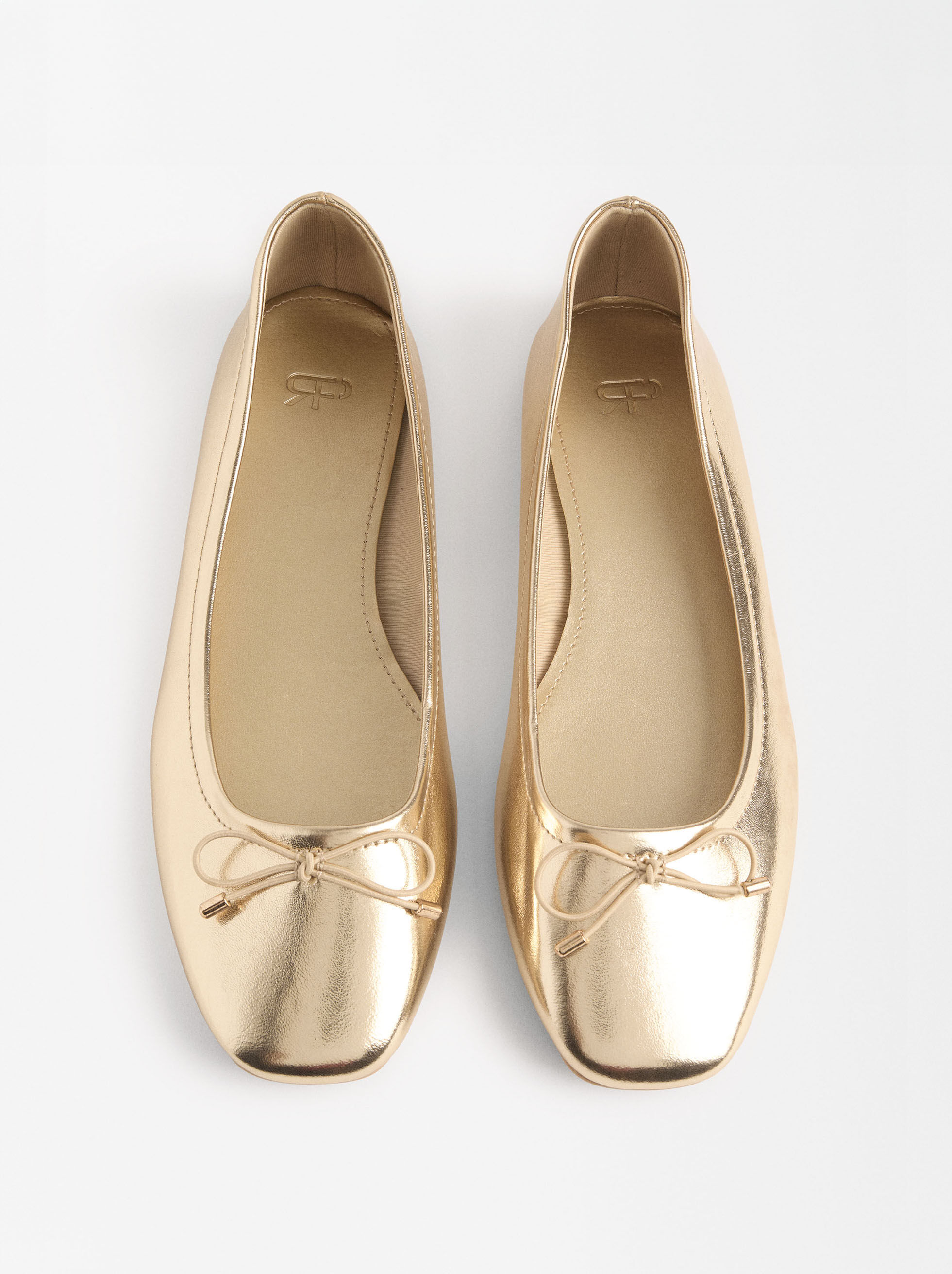 Golden ballerinas on sale