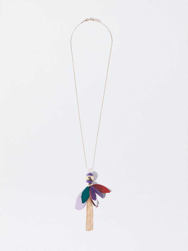 Online Exclusive - Multicoloured Necklace With Resin