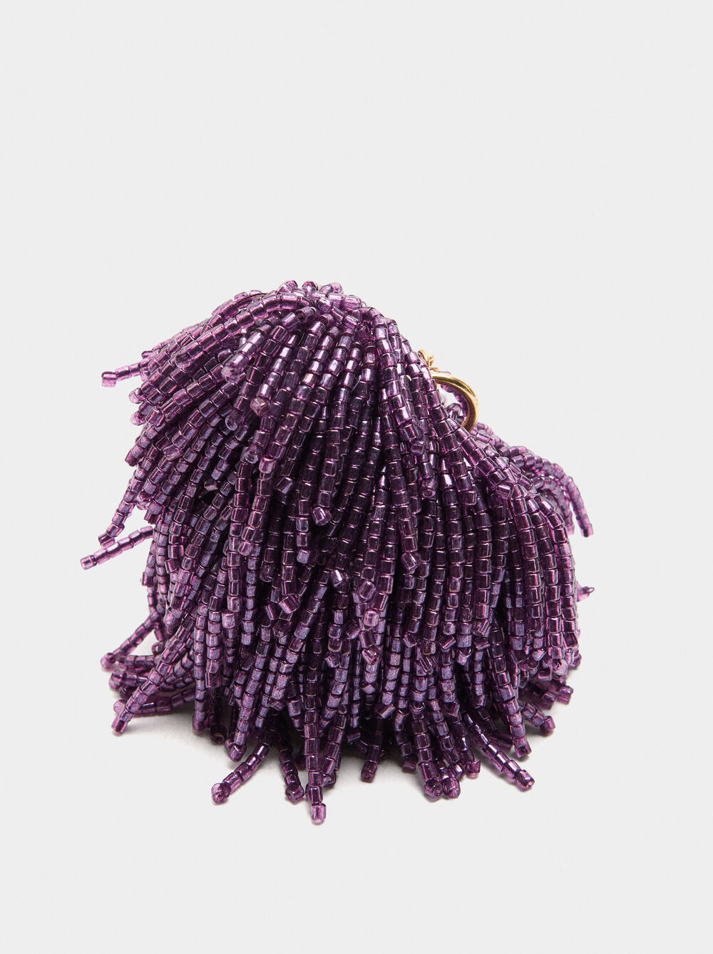 Keychain charm heart with beads