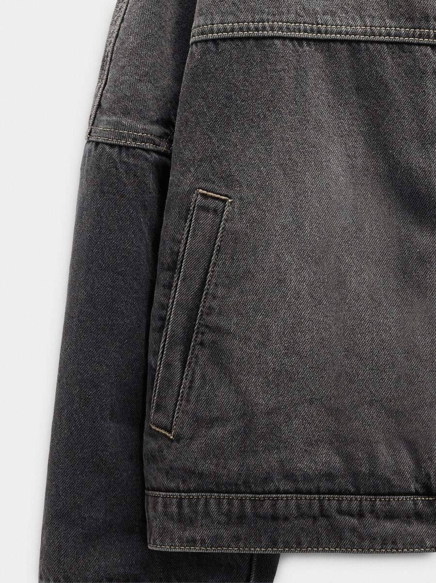 Washed denim jacket