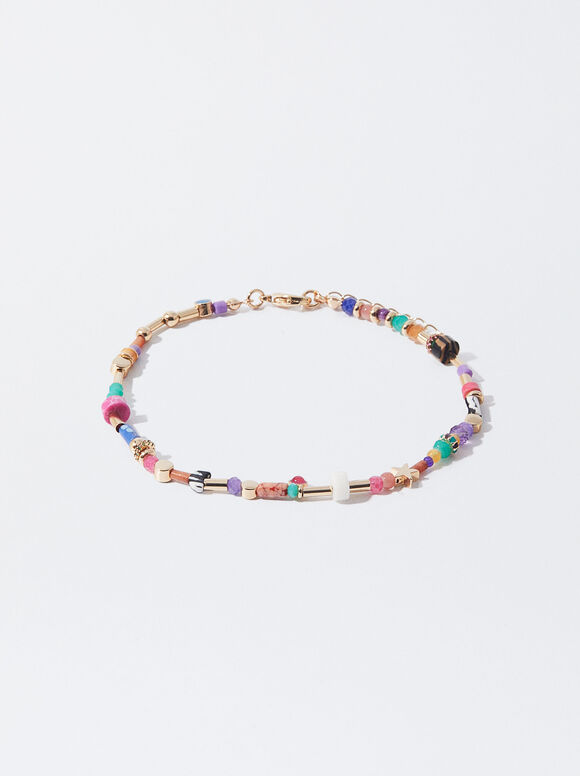 Bracelet De Cheville Avec Pierre, Multicolore, hi-res