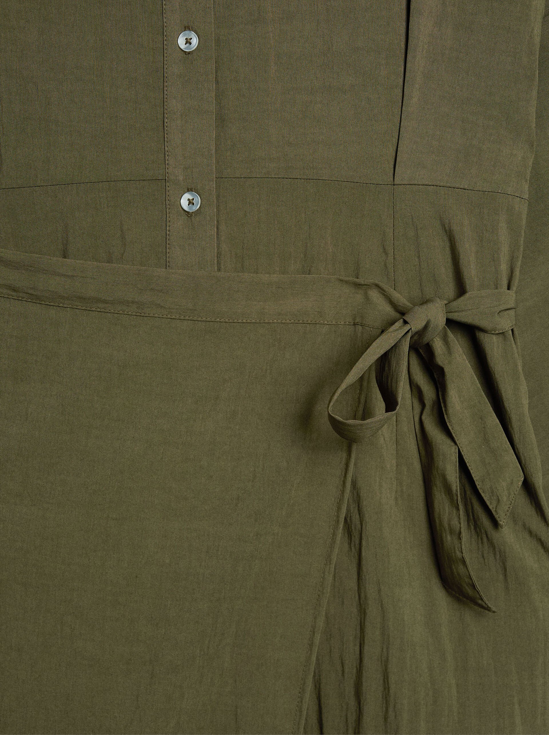 Long-sleeve shirt dress image number 5.0