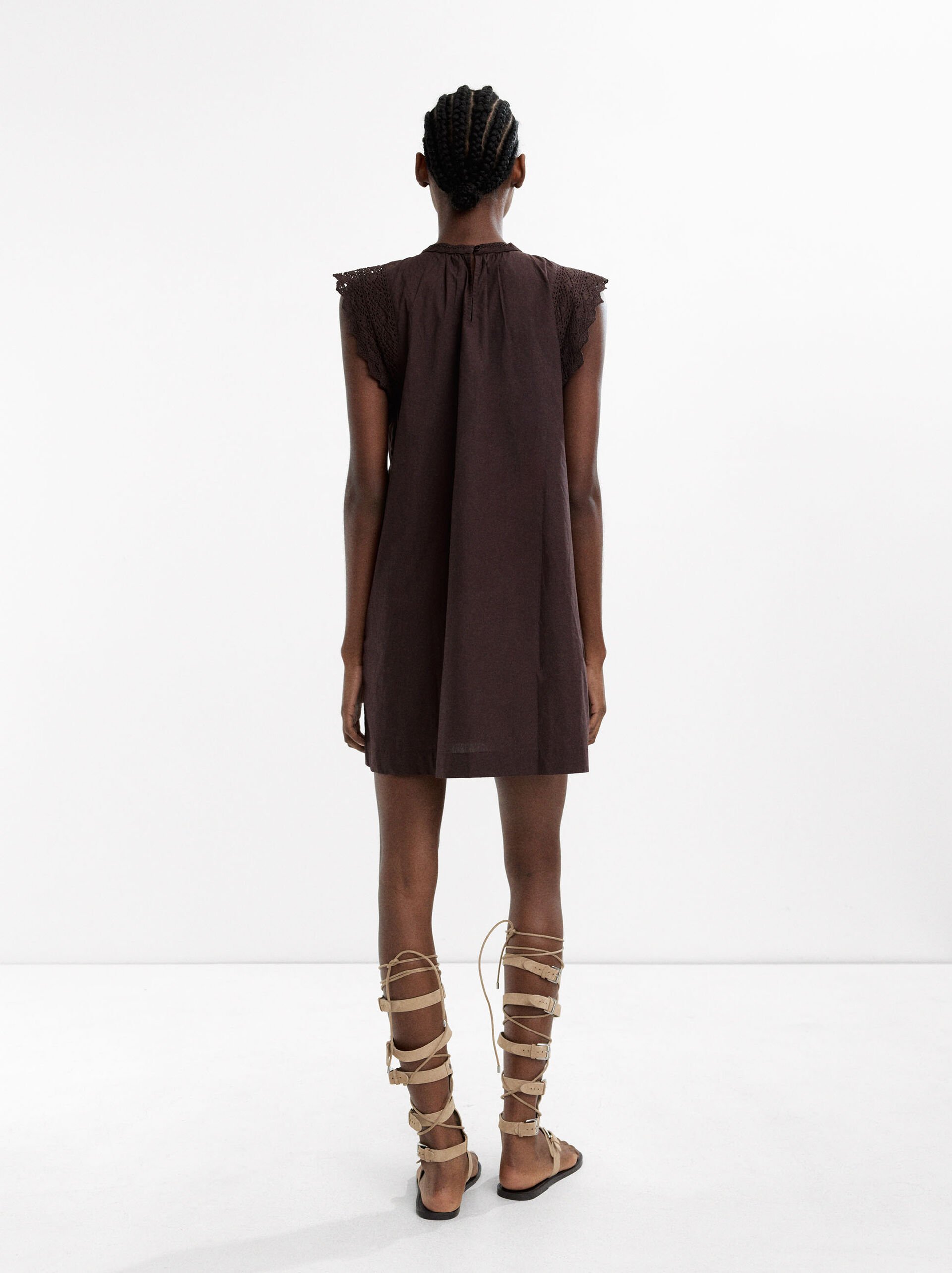 Robe courte en crochet 100% coton image number 3.0