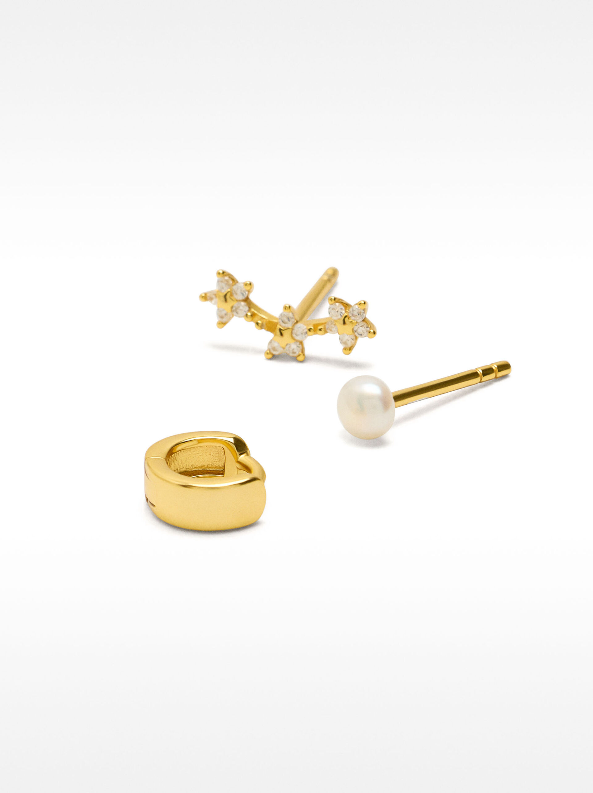 Set di orecchini con zirconia – argento sterling 925 image number 2.0