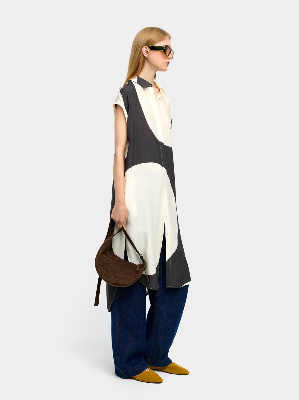 Vestito camicia stampato