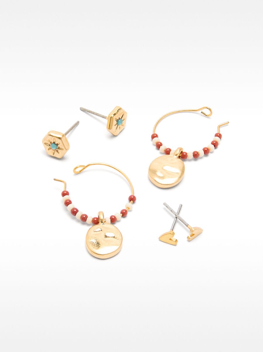 Earring set with stones