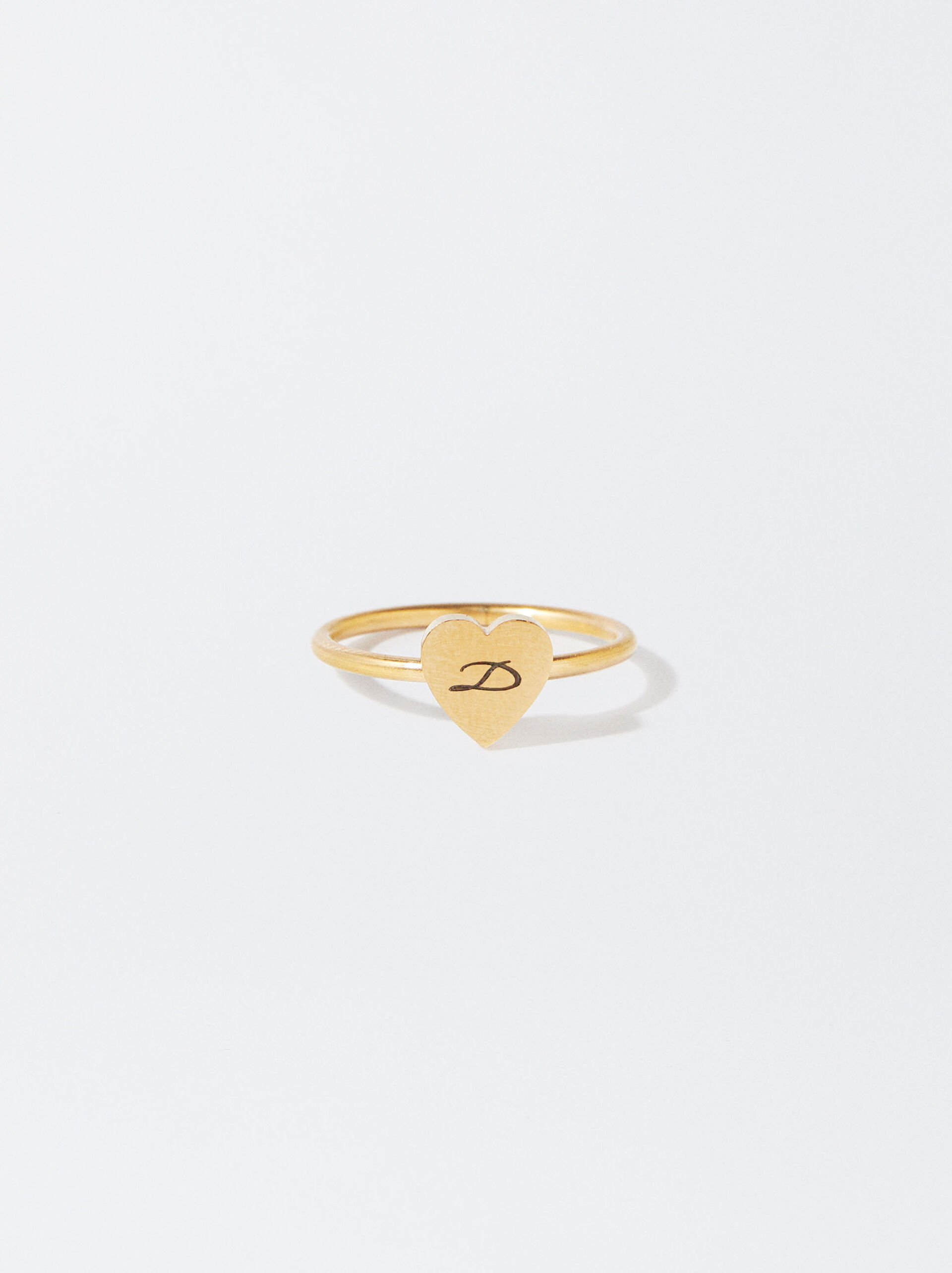 Stainless steel heart ring image number 1.0