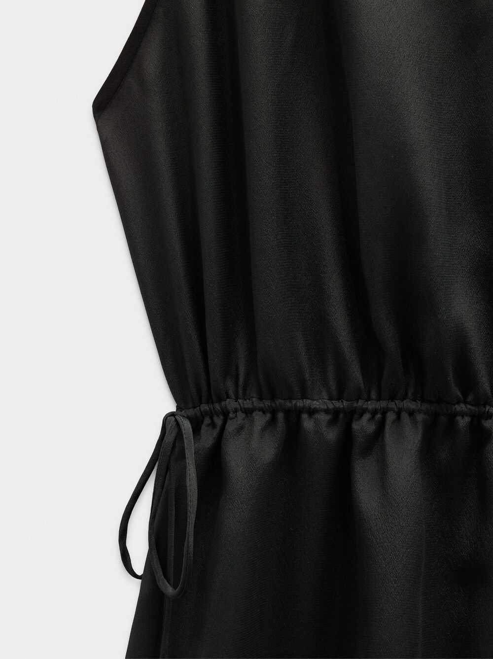 Short dress with silk blend