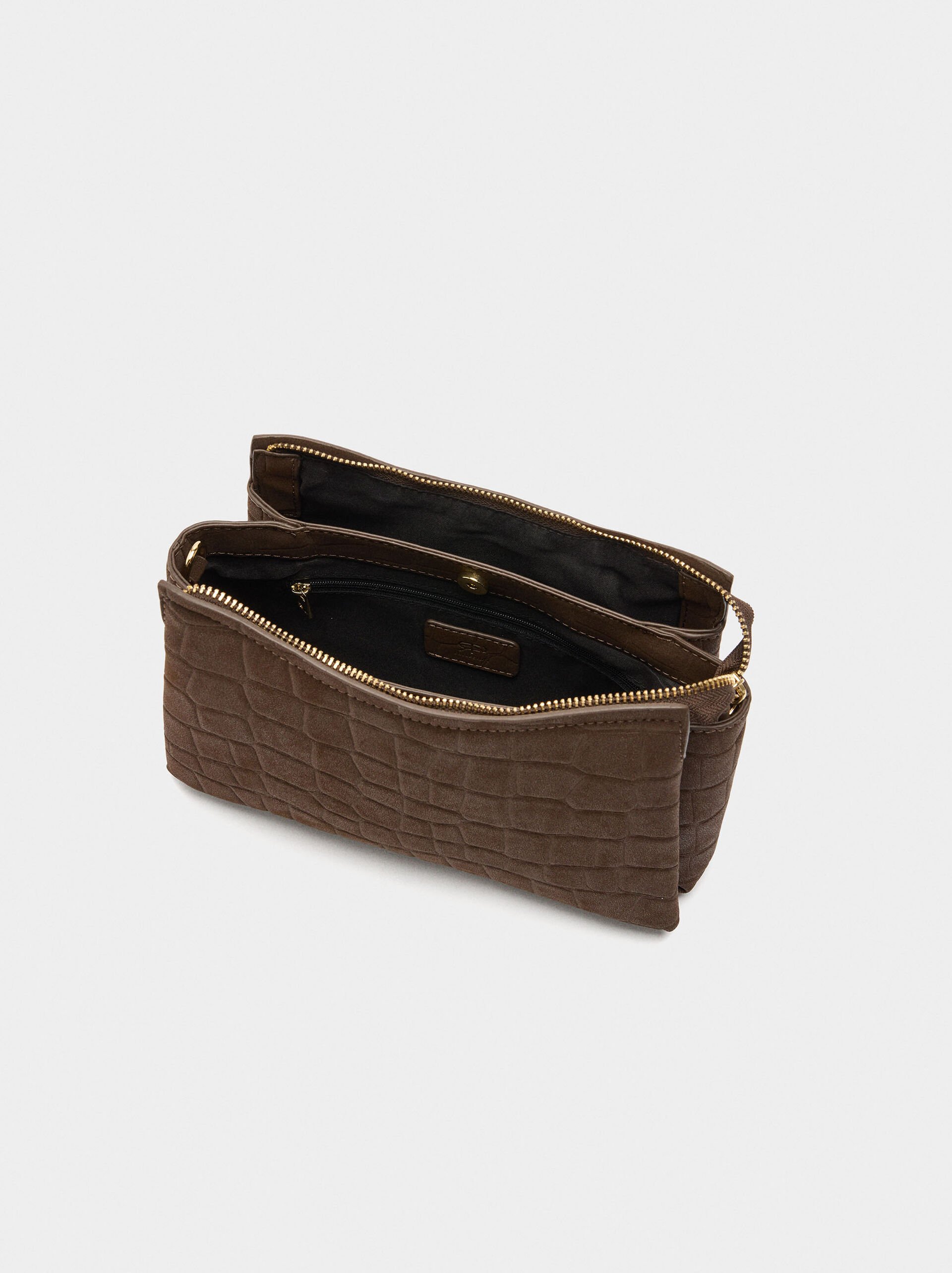 Crossbody bag with animal engraving image number 4.0