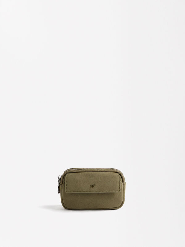 Multipurpose bag suede effect