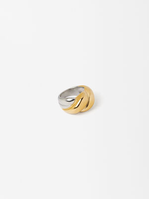 Braided Ring - Stainless Steel image number 3.0