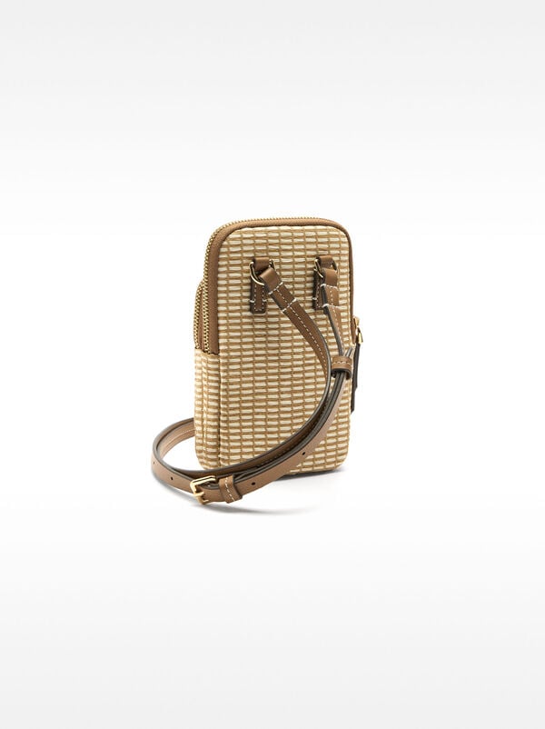 Straw-effect phone case