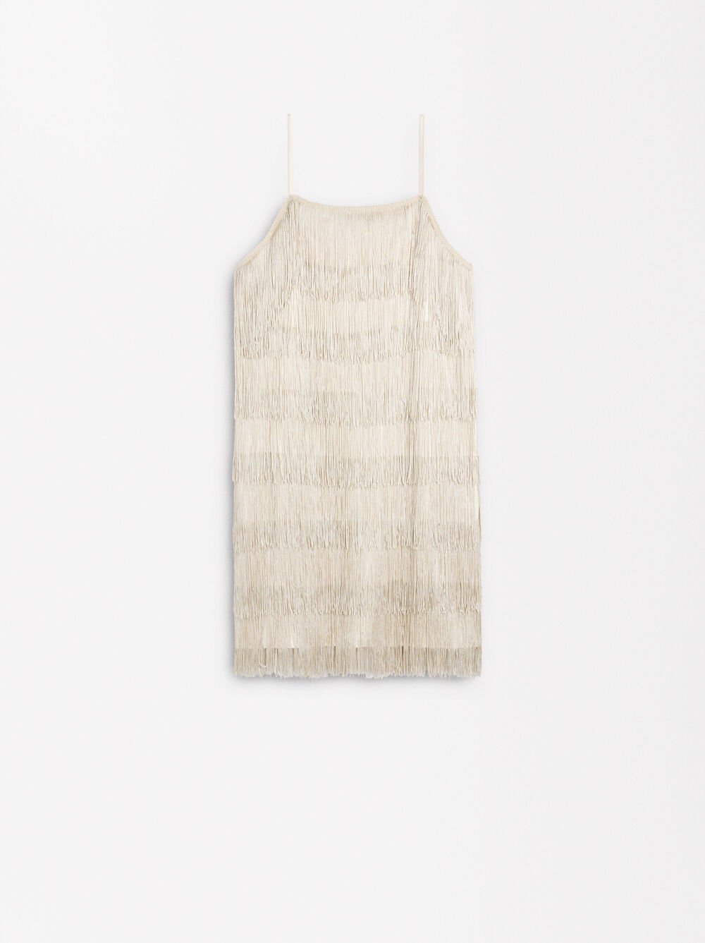 Robe courte avec franges