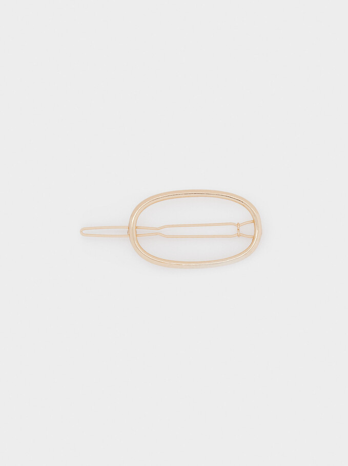 Barrette Ronde Doree Dore Femme Parfois Com