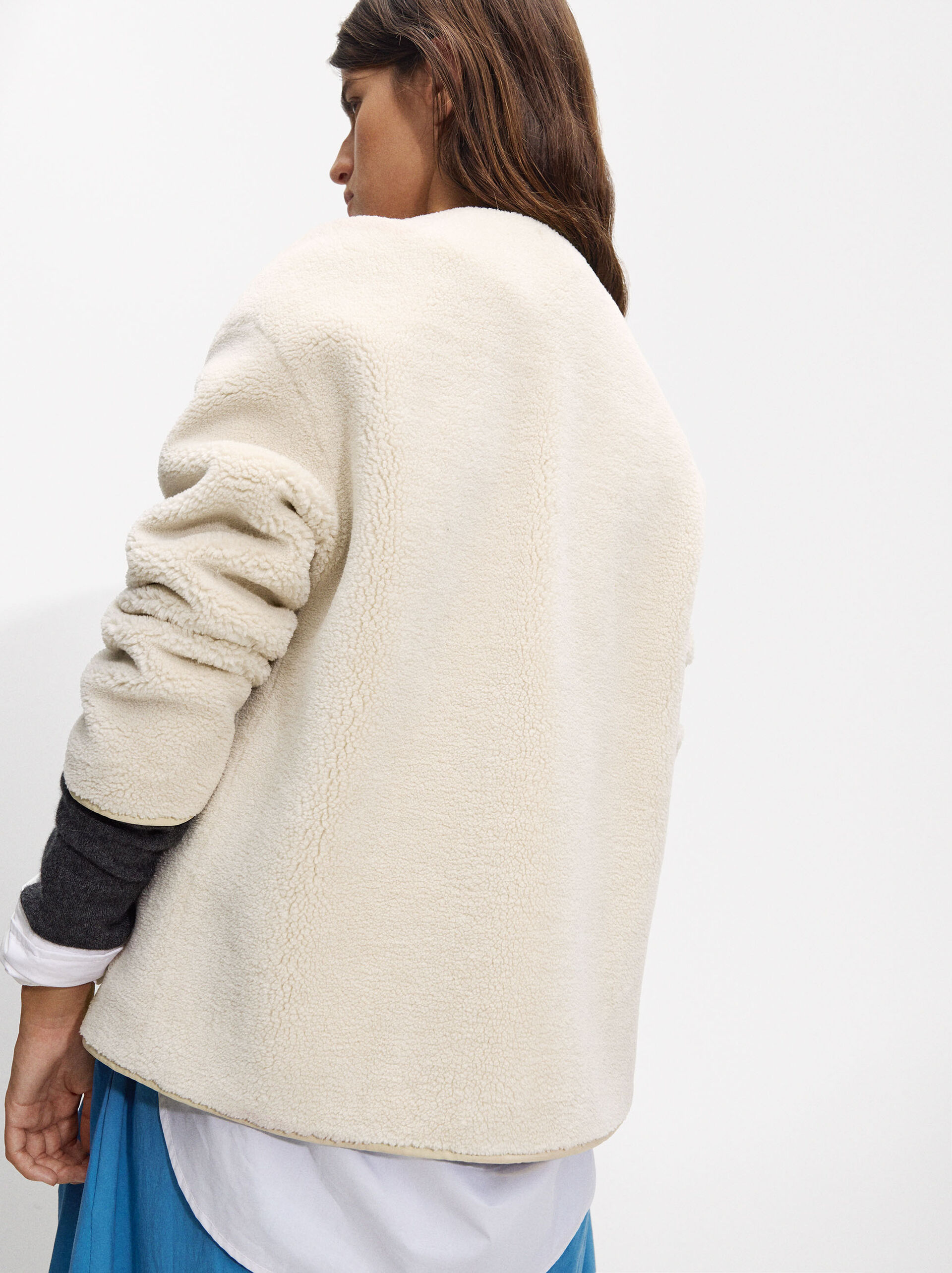 Faux fur effect coat image number 2.0