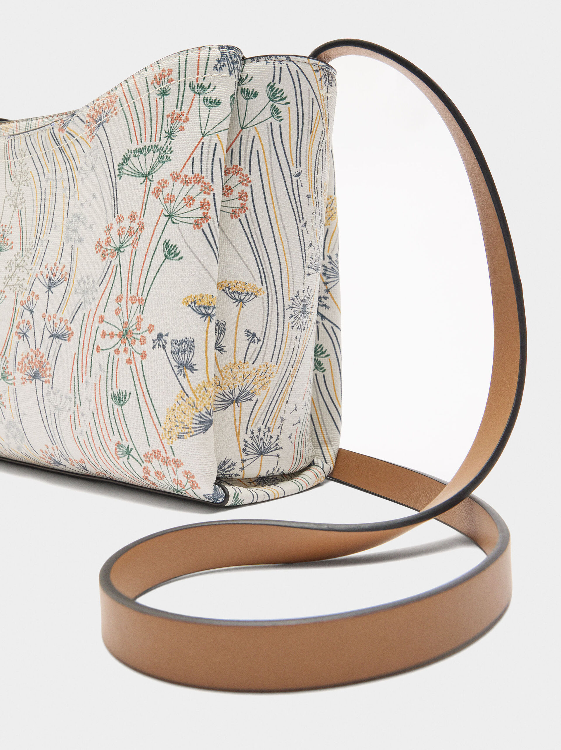 Floral printed crossbody bag image number 1.0