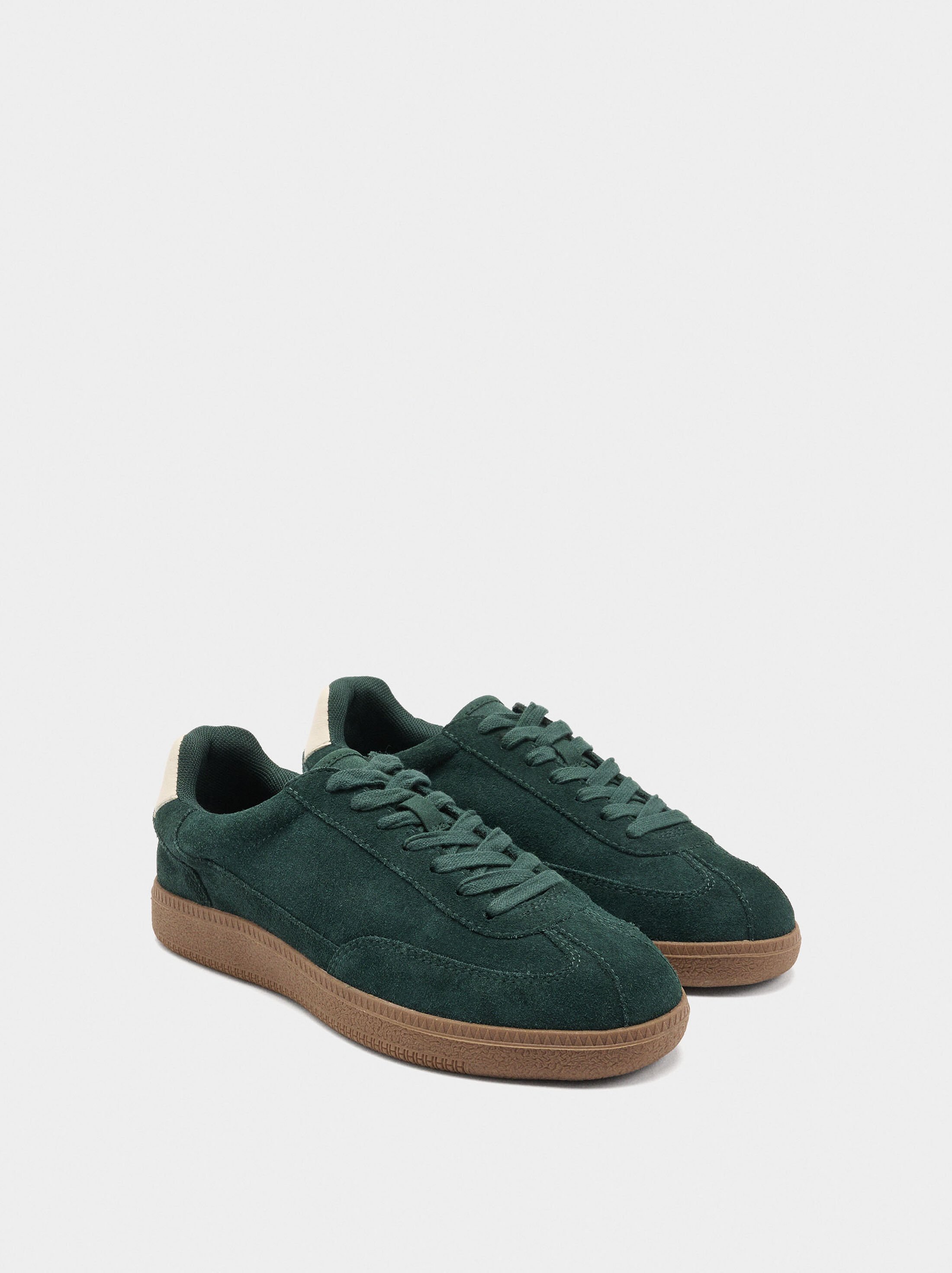 Suede leather sneakers image number 3.0